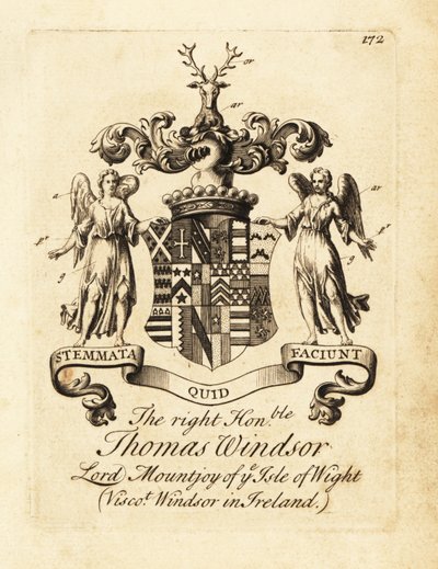 Blason du très honorable Thomas Windsor, Lord Mountjoy de l