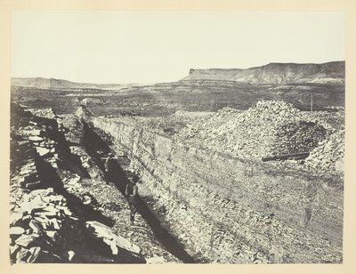 Burning Rock Cut, vallée de la rivière Verte - Andrew Joseph Russell