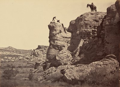 Planche 21. High Bluff, Black Buttes, 1869 (photo) - Andrew Joseph Russell