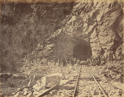 Planche 39. Extrémité est du tunnel, Weber Canon, 1869 (photo) - Andrew Joseph Russell