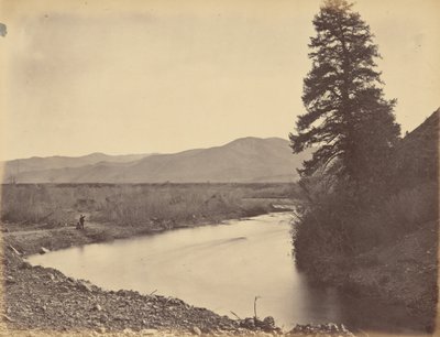 Planche 43. Vallée de la Weber, depuis le col de Willhelmina, 1869 (photo) - Andrew Joseph Russell
