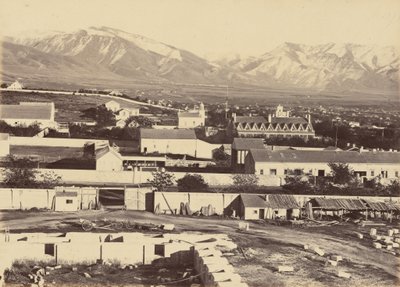 Planche 45. Salt Lake City, vue du haut du Tabernacle, 1869 (photo) - Andrew Joseph Russell