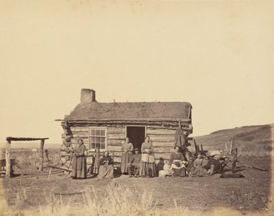 Planche 48. Famille mormone, vallée du Grand Lac Salé, 1869 (photo) - Andrew Joseph Russell
