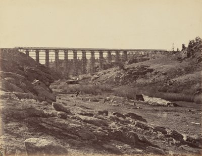 Planche 7. Pont de Dale Creek, vue générale, 1869 (photo) - Andrew Joseph Russell