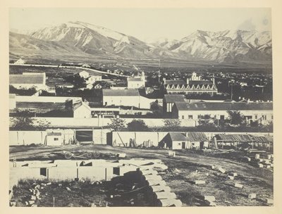 Salt Lake City, Camp Douglas et les Montagnes Wasatch en Arrière-plan - Andrew Joseph Russell