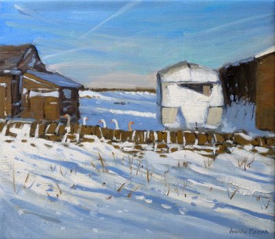 Caravane et oies, Derbyshire, 2011 - Andrew Macara