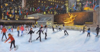 Soirée, patinoire Rockefeller, New York - Andrew Macara
