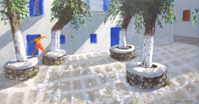 Quatre arbres, Mykonos Town, 2022 - Andrew Macara