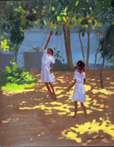 Cueillir des oranges, Bentota, Sri Lanka, 1998 - Andrew Macara