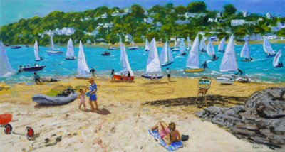 Salcombe Regatta et chevalet d