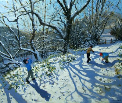 Bataille de boules de neige, Derbyshire - Andrew Macara
