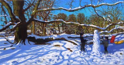 Le bonhomme de neige, Calke Abbey, Ticknall, Derby, 2022 - Andrew Macara