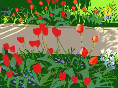 Tulipes et coccinelles, 2017 - Andrew Macara