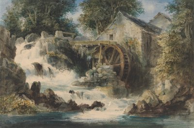 Un moulin à eau - Andrew Nicholl