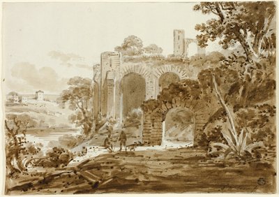 Paysage avec ruines romaines - Andrew Wilson