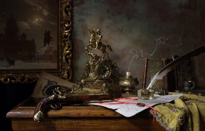 Bureau avec pistolet à silex - Andrey Morozov