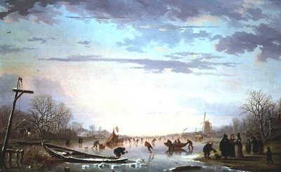 Scène de canal néerlandais - Andries Vermeulen
