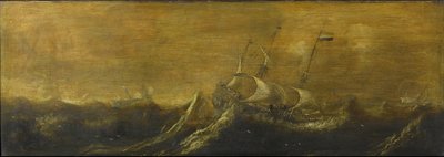 Navires dans une tempête - Andries van Eertvelt (attributed to)