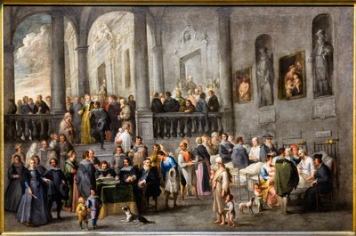 Assistance aux malades, vers 1640 (huile sur toile) - Andries van & Wael Cornelis de (1592 1667) Eertvelt