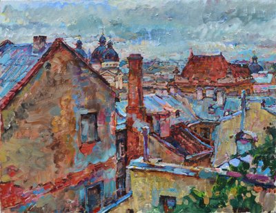 Les toits colorés de la ville - Andrii Kutsachenko
