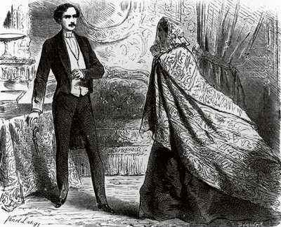 Illustration pour Le Comte de Monte-Cristo, roman de Alexandre Dumas (1802-1870) et Auguste Maquet (1813-1888), gravure d