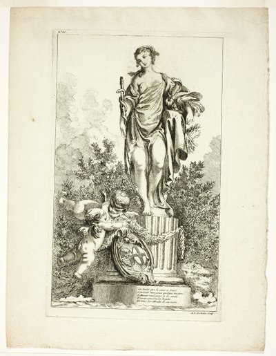 Deux amants remerciant la statue de la santé - Ange Laurent de Lalive de Jully