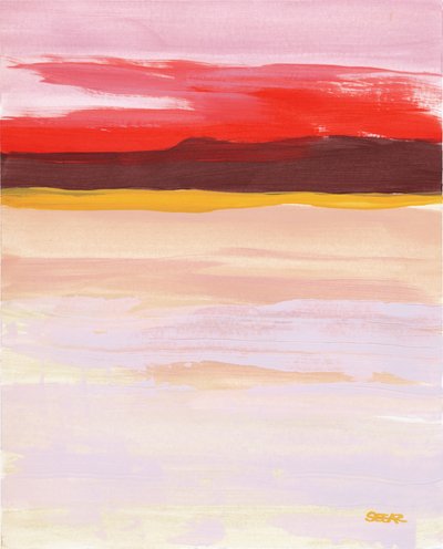 Horizon abstrait et éclatant - Angela Seear