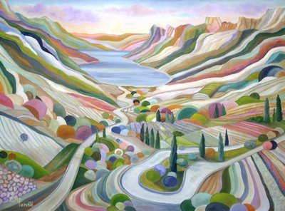 Paysage onirique de la Vallée colorée - Angeles M. Pomata