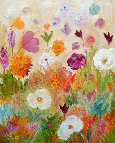 Fleurs fantaisistes du jardin - Angeles M. Pomata