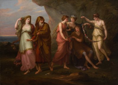 Télémaque et les nymphes de Calypso, 1782 - Angelica Kauffman