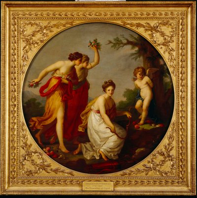 Le désarmement de Cupidon - Angelica Kauffman