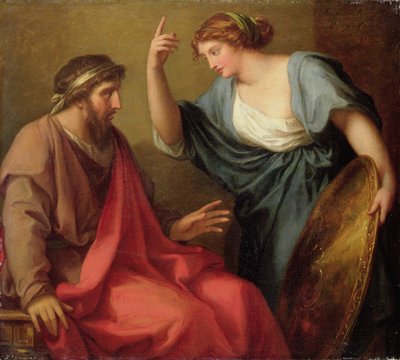 Egeria remettant son bouclier à Numa Pompilius, 1794 - Angelica Kauffmann