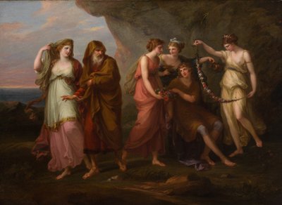 Télémaque et les nymphes de Calypso, 1782 - Angelica Kauffmann