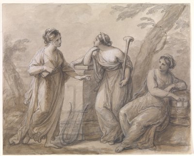 Trois muses en conversation - Angelica Kauffmann