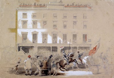 Défilé du Lord Maire, Cornhill, Londres, 1849 - Angelo Collen Hayter