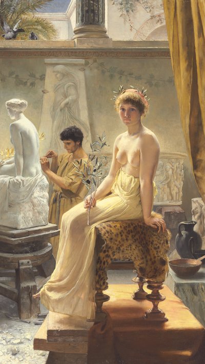 Le modèle du sculpteur - Angelo Courten