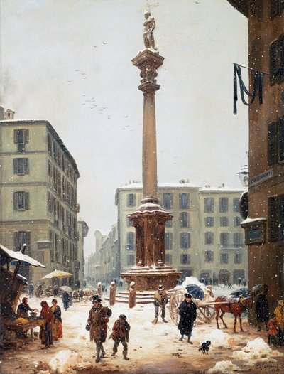 La colonne du Rédempteur au Verziere vue de l