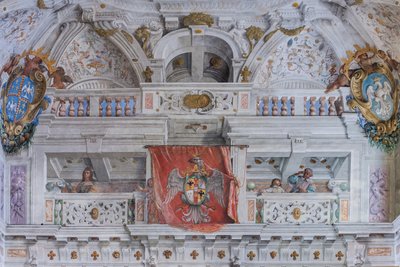 Salle avec les quartiers de Bologne, Salle des Gardes, Palais Ducal d