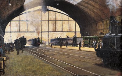 Gare centrale, Milan - Angelo Morbelli