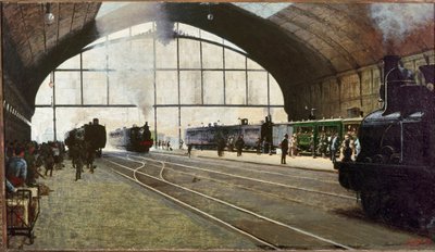 Gare centrale de Milan - Angelo Morbelli