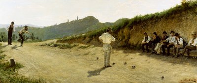 Partie de boules - Angelo Morbelli