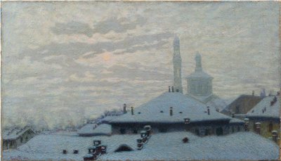 Toits sous la neige, 1910 - Angelo Morbelli