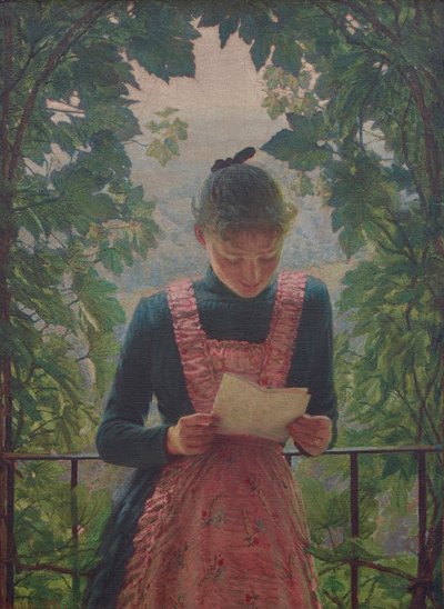 La première lettre, 1890 - Angelo Morbelli