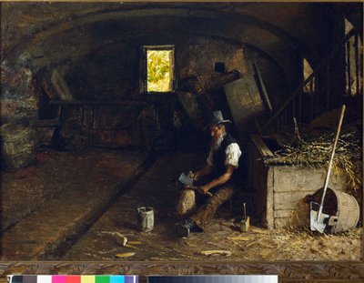 Le fendeur de bois, 1881-84 - Angelo Morbelli