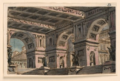 Décor de scène, Atrium du palais - Angelo Toselli