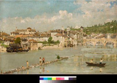Pescatori di sabbia o Verona Les pêcheurs ou Vérone - Angelo dall