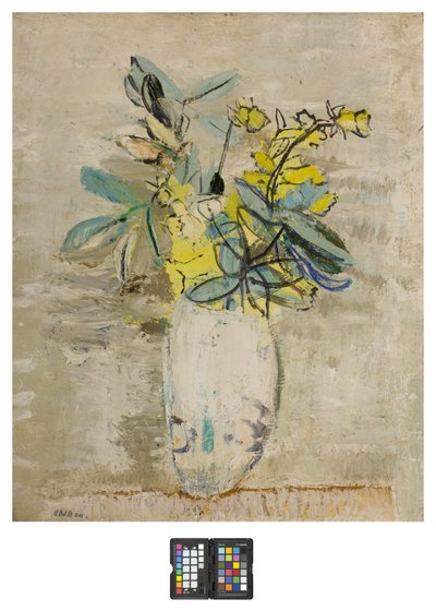Branches avec fleurs dans un vase - Angelo del Bon
