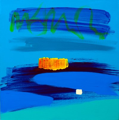 Orange et bleu nuit, 2017 - Angie Kenber