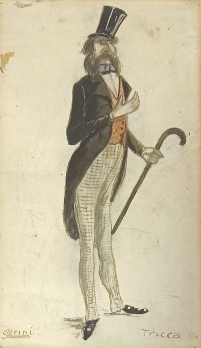 Caricature de Gerini - Angiolo Tricca