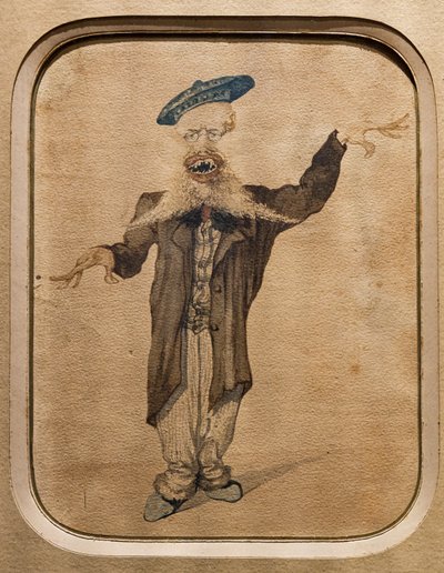 Caricature de Telemaco Signorini, vers 1884 - Angiolo Tricca